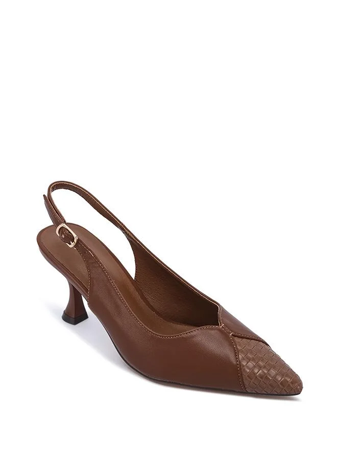 فايور Stylish Leather-Look Woven High Heel CD 001